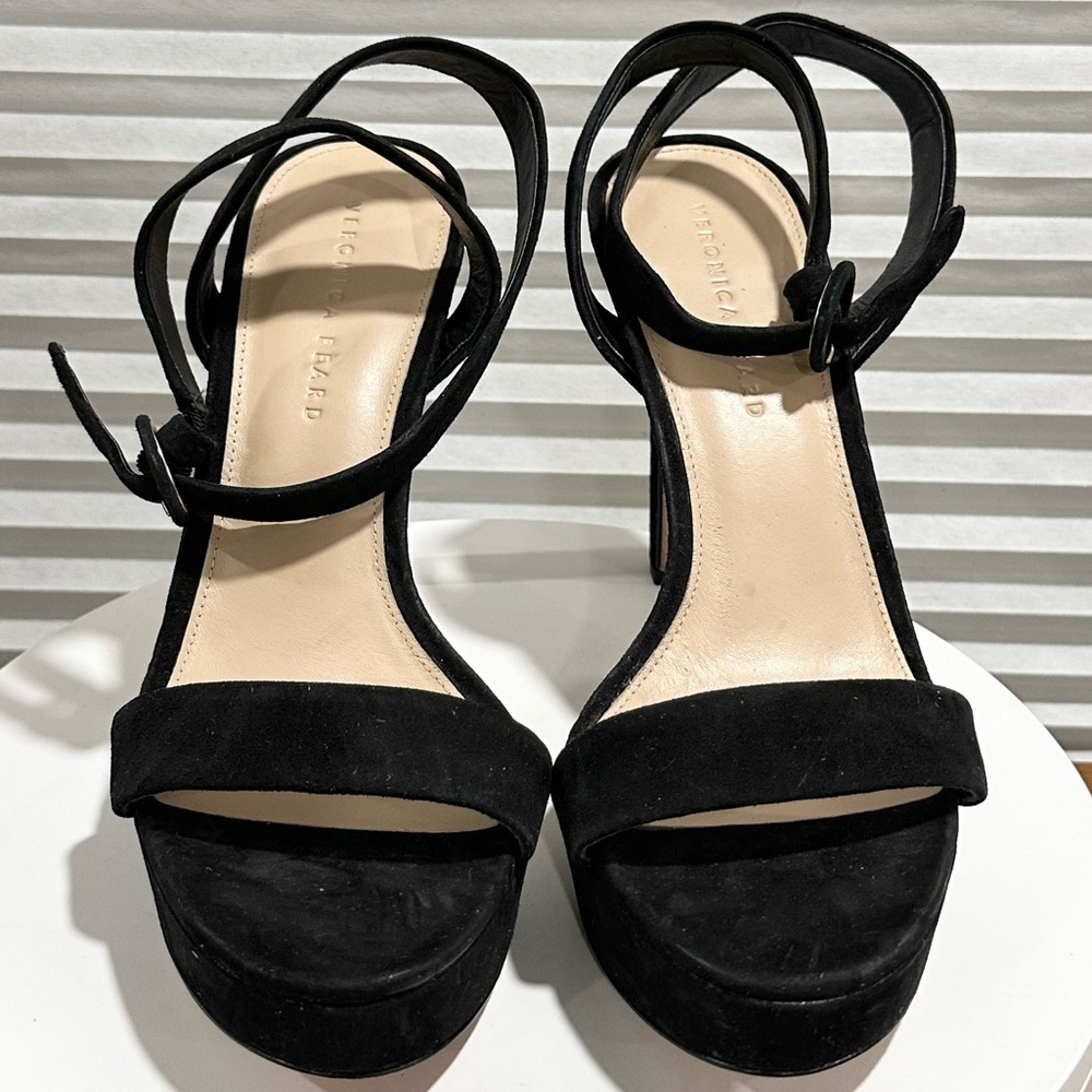 🌹VERONICA BEARD🌹Darcelle Ankle Strap Stiletto Sandal Size: 10 - Picture 6 of 16